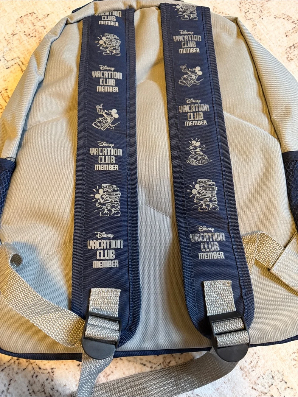 Disney Vacation Club Member Gray and Navy Mickey Backpack